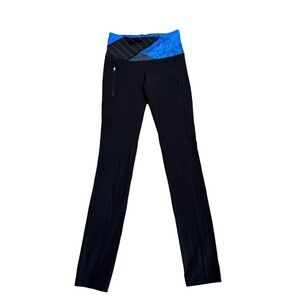 lululemon athletica Black and Blue Leggings
